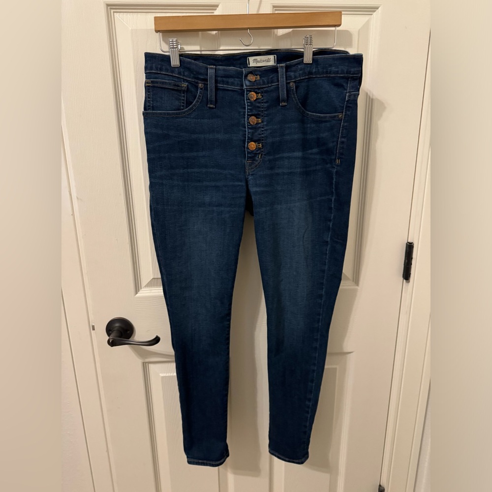 Madewell button fly skinny jeans